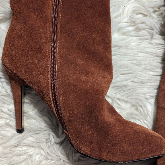 Final Price Kristin Cavallari Calissa OTK Slouch Suede Boots in Ginger Velvet - Picture 6 of 16
